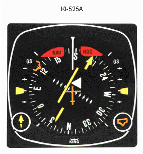 King KCS-55A Horizontal Situation Indicator (HSI)